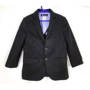 Crewcuts J Crew Thompson Black Blazer Jacket Boys 6-7 Cotton